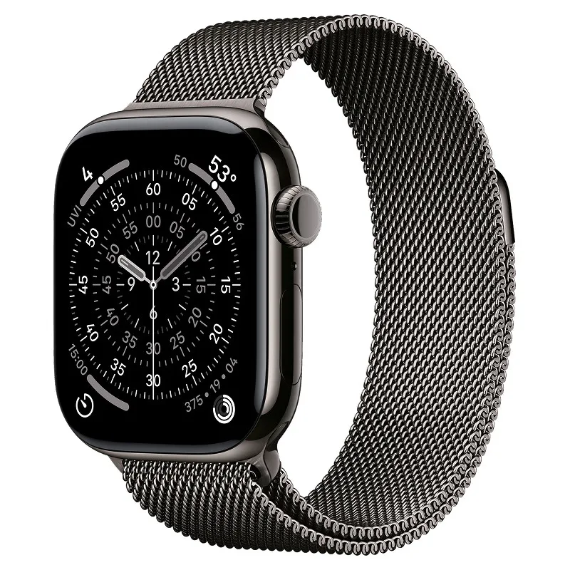 Apple Watch Series 11, 42 мм корпус из титана цвета Темный титан, браслет миланская петляphoto0