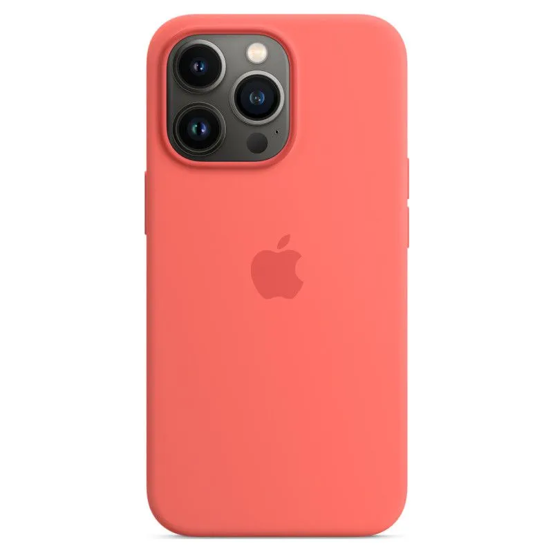 Силиконовый чехол MagSafe для iPhone 13 Pro Розовый помелоphoto3