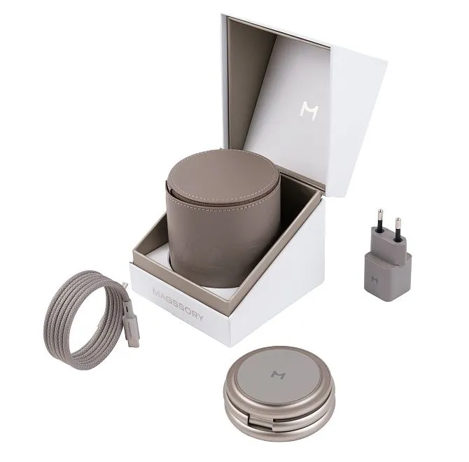 Зарядная станция Magssory Disc Signature Edition 3 в 1 для Apple Titanphoto5