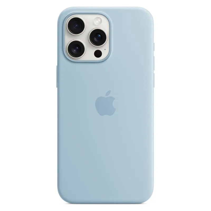 Силиконовый чехол MagSafe для iPhone 15 Pro Max Светло-синийphoto3
