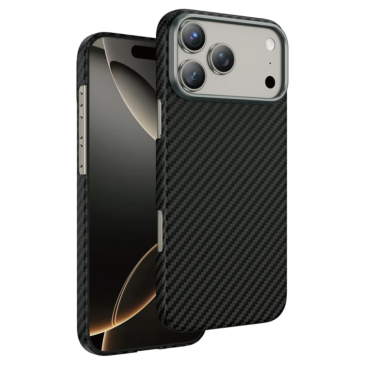 Чехол защитный KEEPHONE KEVLAR DIAGO для iPhone 17 Pro / iPhone 18 Pro, бронзовыйphoto1