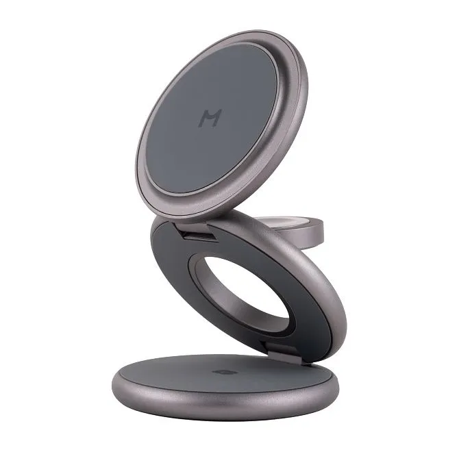 Зарядная станция Magssory Disc Signature Edition 3 в 1 для Apple Midnightphoto0