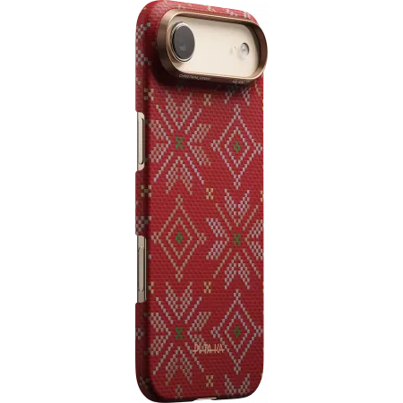 Ультра тонкий чехол Pitaka для iPhone 17 Air, Красныйphoto0