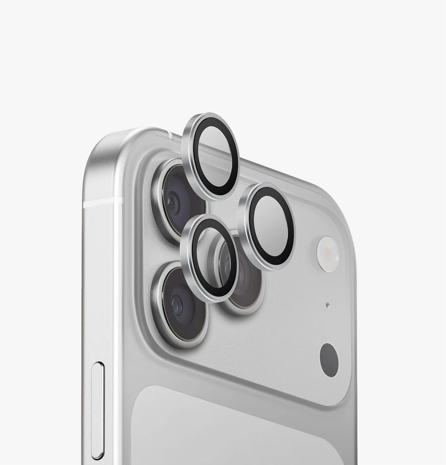 Защита камеры UNIQ Optix AluGuard для iPhone 18 Pro & iPhone 18 Pro Max, серебристый (sterling silver)photo0