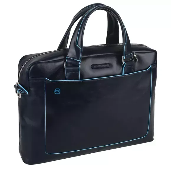Деловая кожаная сумка Piquadro Blue square CA3335B2/BLU2, синийphoto1