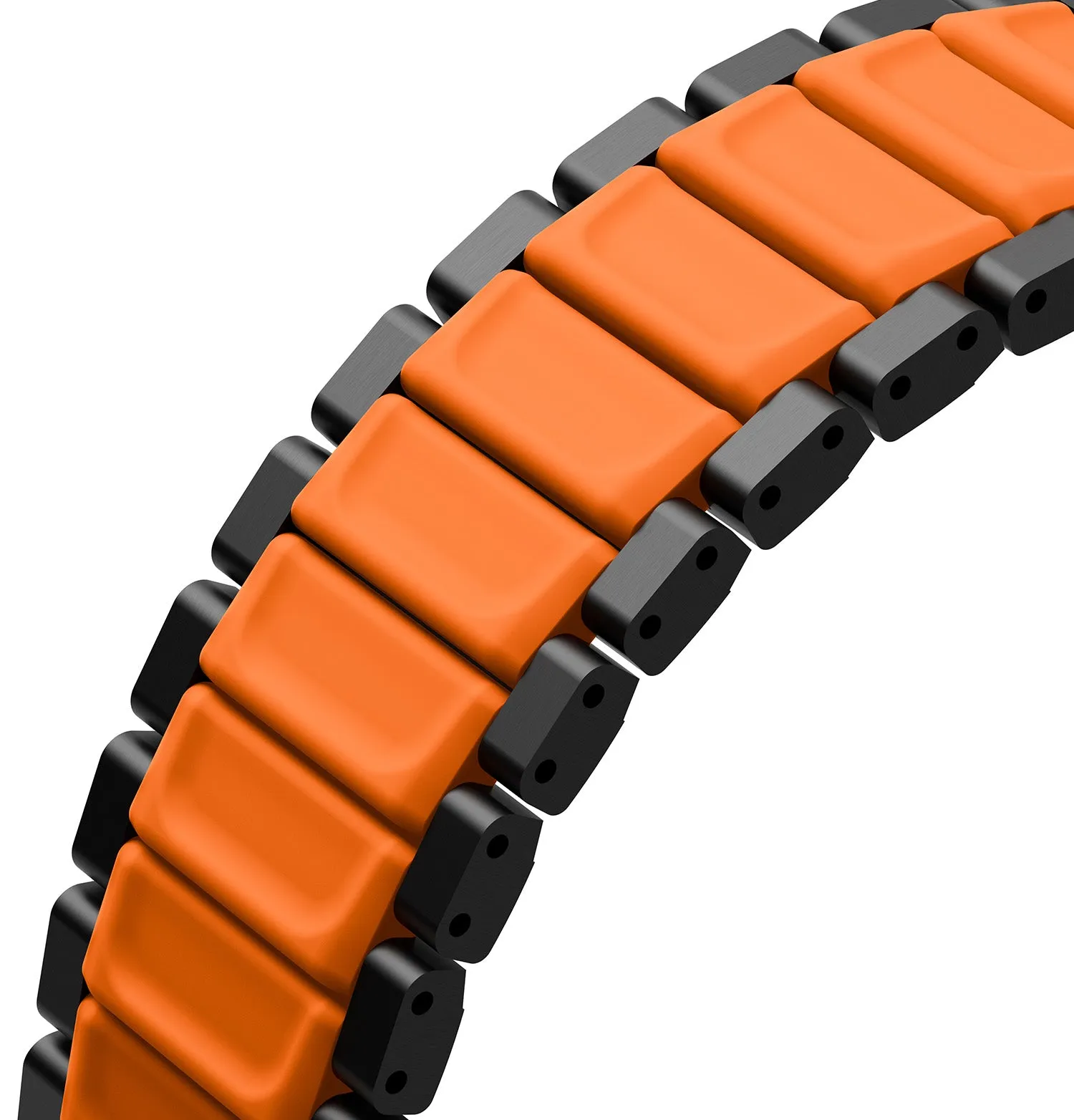 Ремешок UNIQ Strova Flex для Apple Watch 49/46/45/44 мм, черный / оранжевый (Midnightblack Voltorange)photo6
