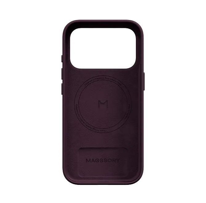 Чехол Magssory Eco-Leather Case для iPhone 18 Pro, бордовыйphoto3