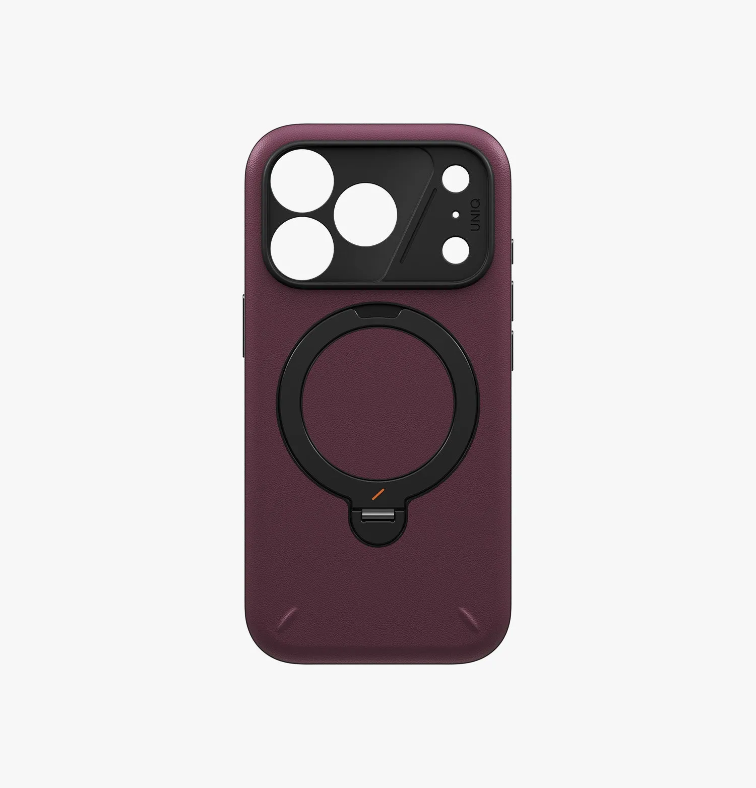 Чехол UNIQ Elix 360 Kickstand Leather для iPhone 18 Pro, черный (Charcoal Grey)photo5