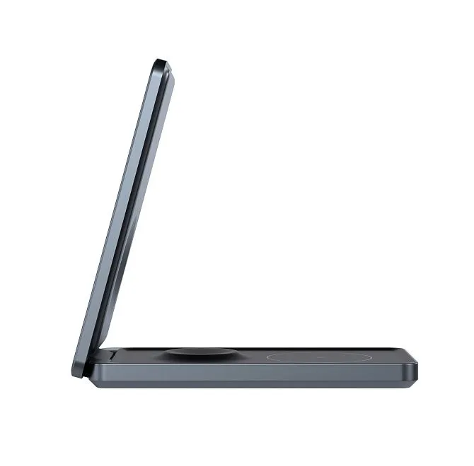 Беспроводное зарядное устройство Magssory Flip 3 в 1 Blackphoto3
