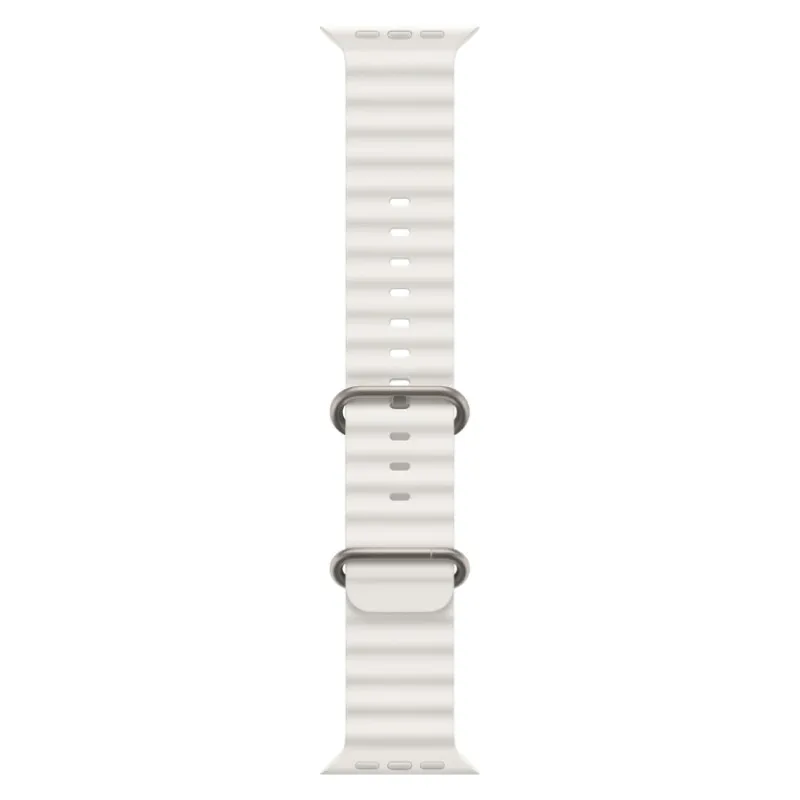 Apple Watch Ultra 2023 GPS + Cellular, 49 мм корпус из титана, ремешок Ocean белого цветаphoto3