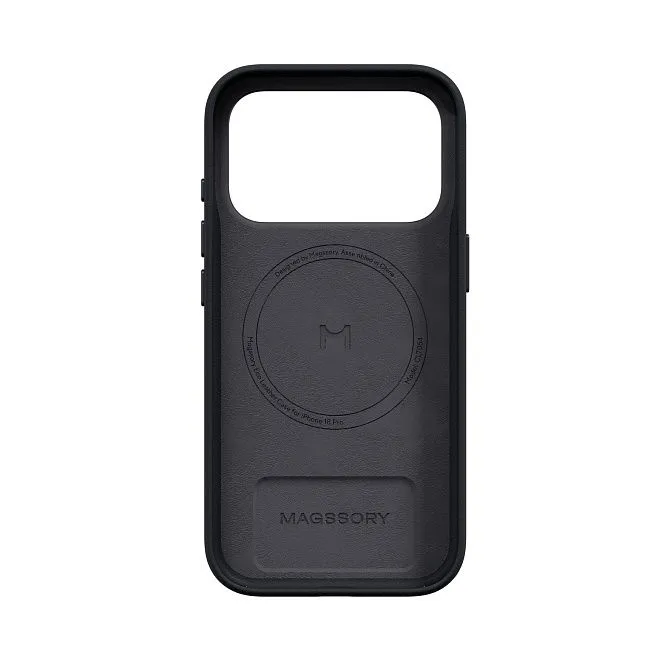 Чехол Magssory Eco-Leather Case для iPhone 18 Pro, черныйphoto3