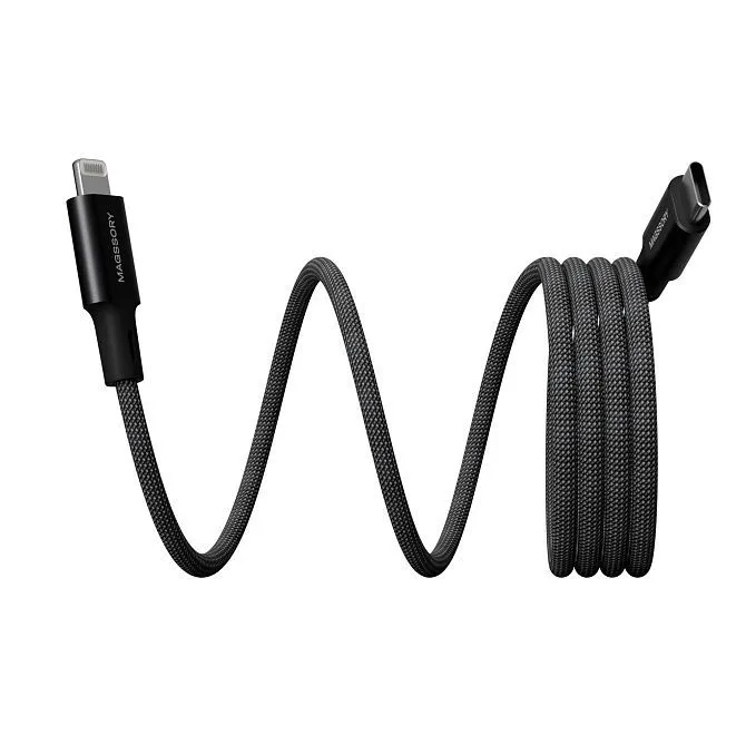 Магнитный кабель Magssory Link Lightning 1.2м 60W Blackphoto0