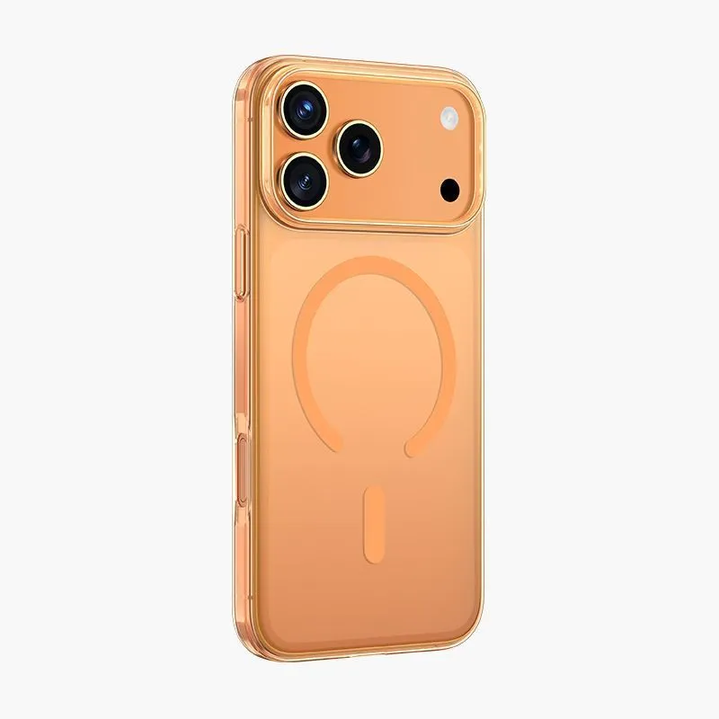 Чехол защитный KEEPHONE HYBRID ANTI-YELLOWING для iPhone 17 Pro / iPhone 18 Pro, оранжевыйphoto0