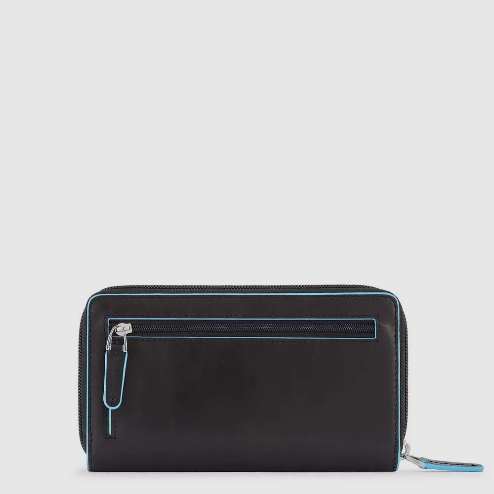 Женский кожаный кошелёк на 12 карт с RFID-защитой Piquadro PD1354B2R/N, чёрныйphoto1