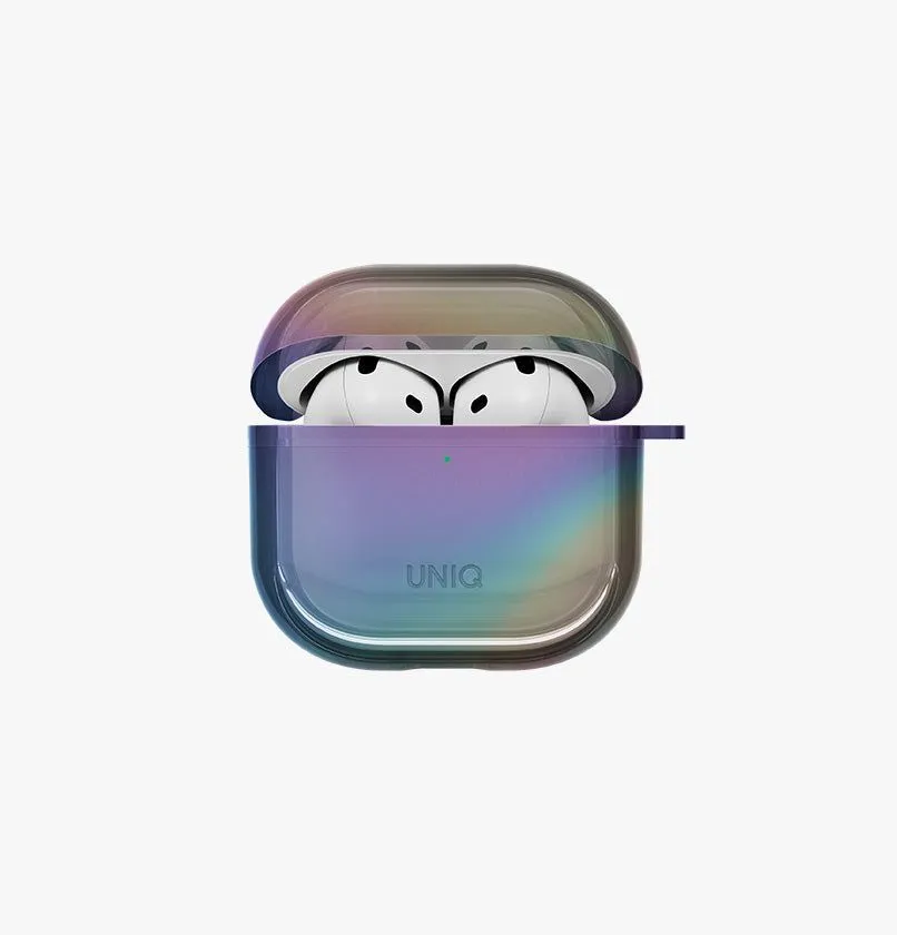 Чехол UNIQ Iridescia для AirPods 4 / AirPods 5, голографический темный (midnight quartz)photo0
