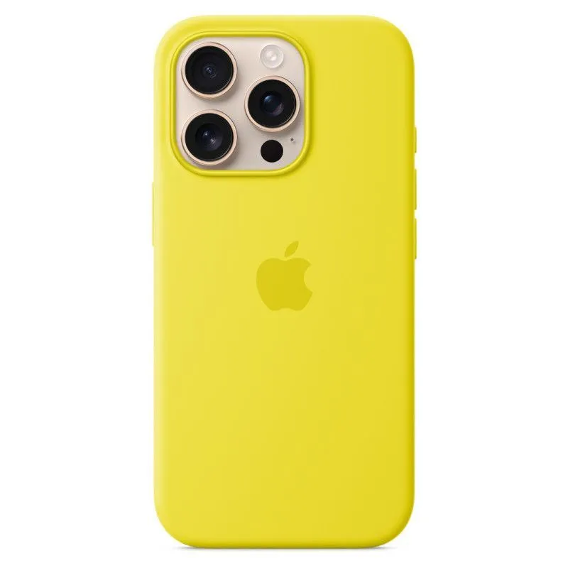 Силиконовый чехол MagSafe для iPhone 16 Pro Желтыйphoto0