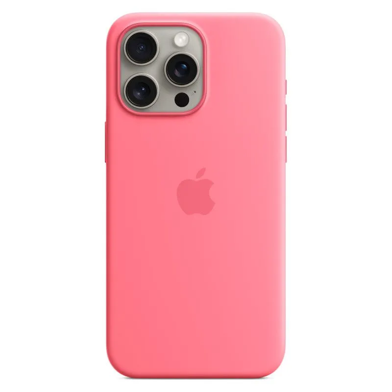 Силиконовый чехол MagSafe для iPhone 15 Pro Max Розовыйphoto3