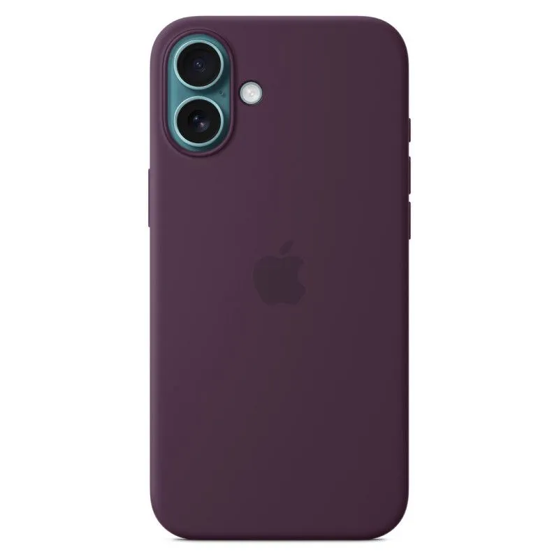 Силиконовый чехол MagSafe для iPhone 16 Plus Сливовыйphoto1