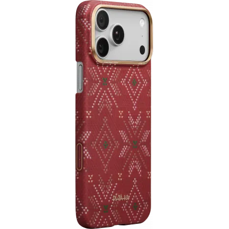 Ультра тонкий чехол Pitaka (PitaTap™) для iPhone 17 Pro Max, Красныйphoto0