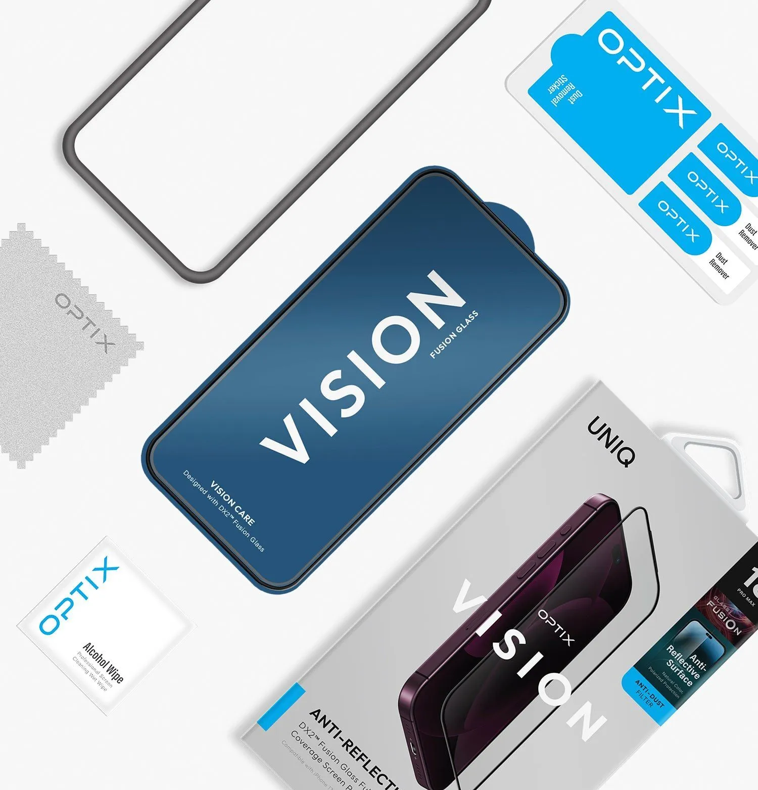 Защитное стекло UNIQ Optix Vision™ Anti-Reflective для iPhone 18 Pro Maxphoto4
