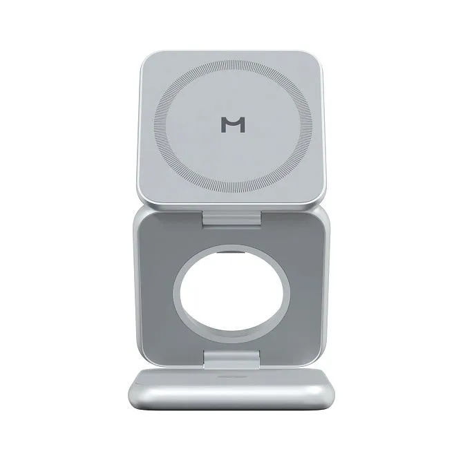 Зарядная станция Magssory Fold Pro 3 в 1 Silverphoto1