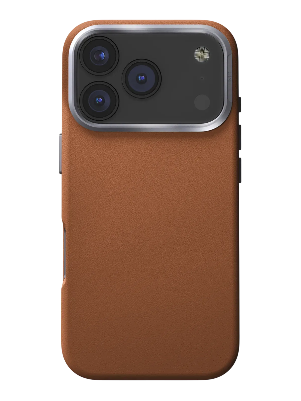 Чехол Uniq на iPhone 17 Pro, Lyden MagSafe, из премиальной экокожи, с металлической защитой камеры, коричневыйphoto0