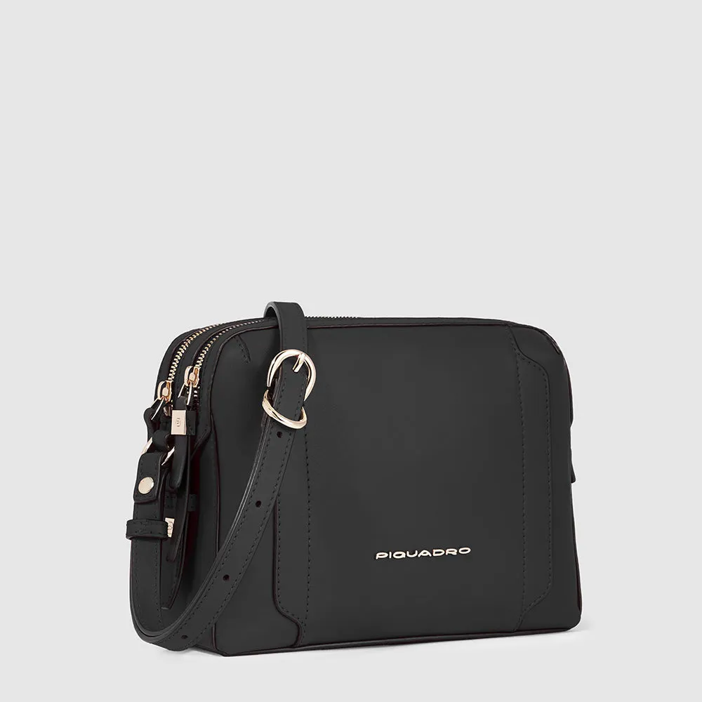 Женская кожаная сумка кросс-боди camera case Piquadro BD4870W92/N, чёрныйphoto1
