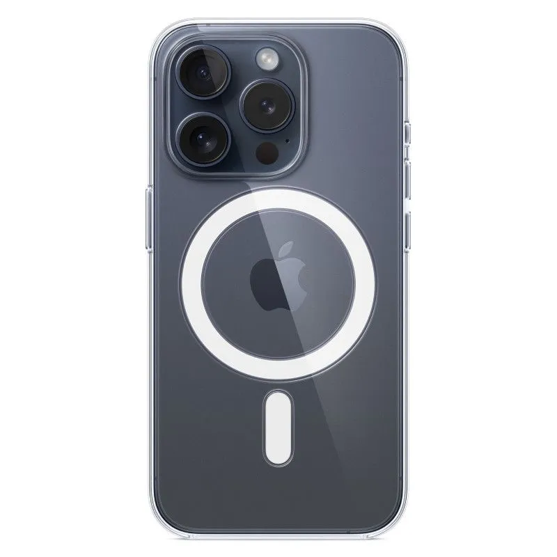 Пластиковый прозрачный чехол MagSafe для iPhone 15 Prophoto2