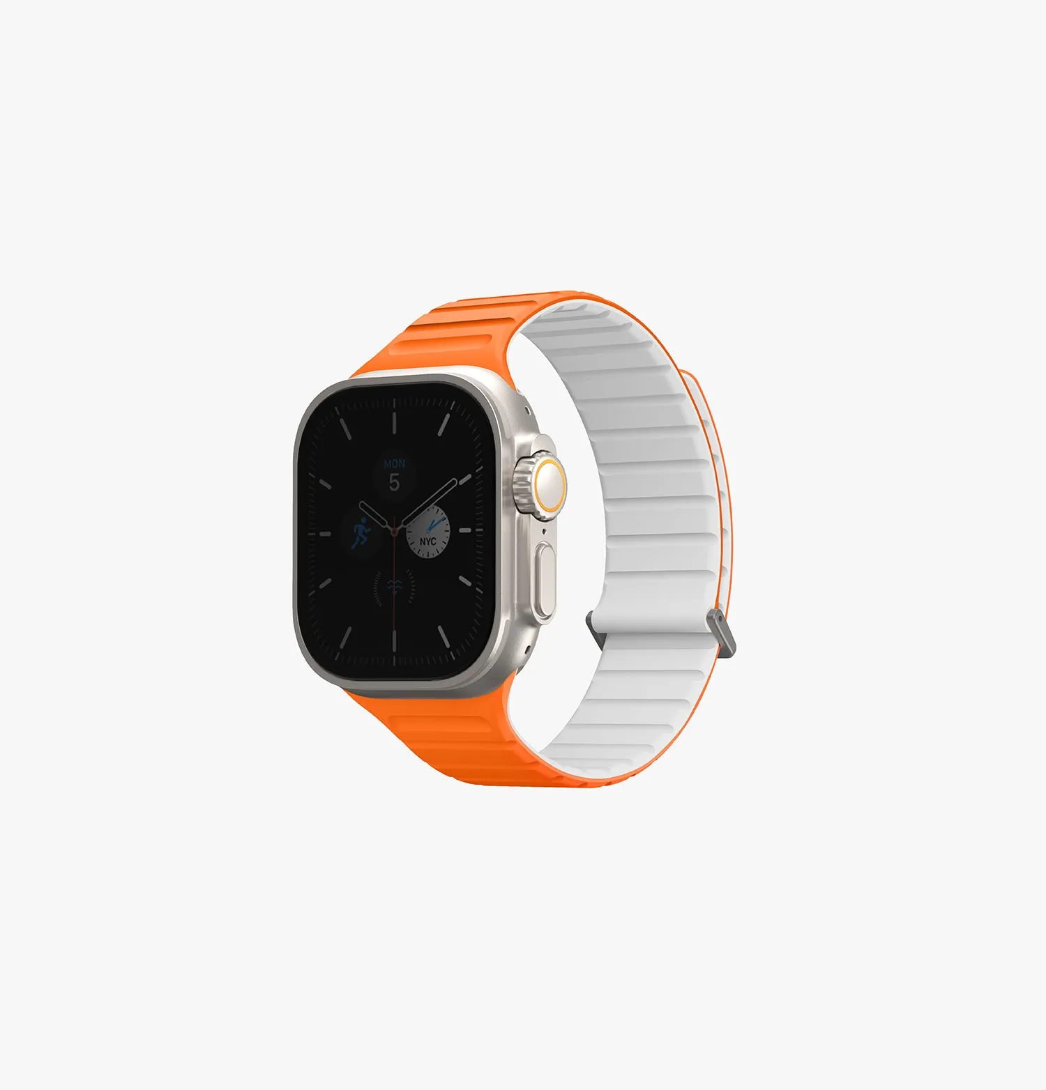 Ремешок UNIQ Revix Evo для Apple Watch 42/41/40 мм, белый / розовый (crepepink ivory)photo1