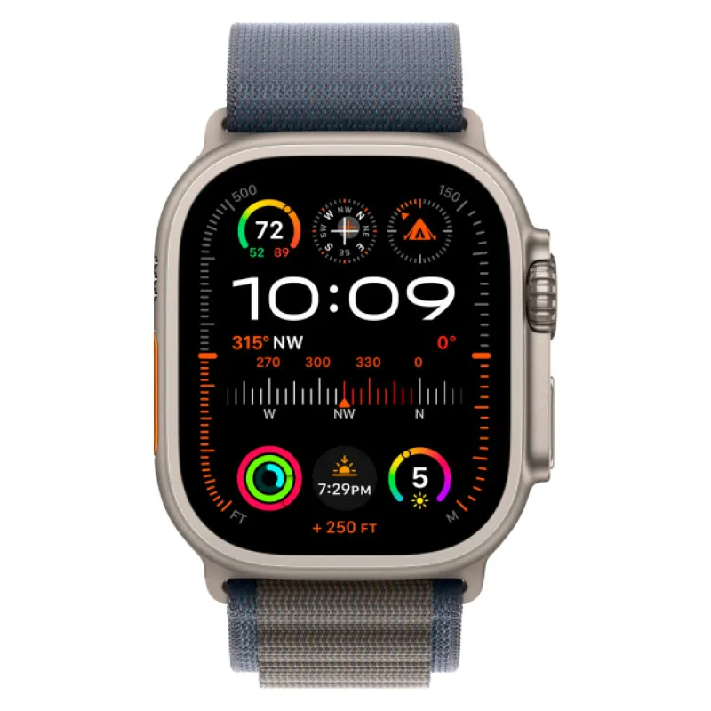 Apple Watch Ultra 2023 GPS + Cellular, 49 мм корпус из титана, ремешок Alpine синего цветаphoto1