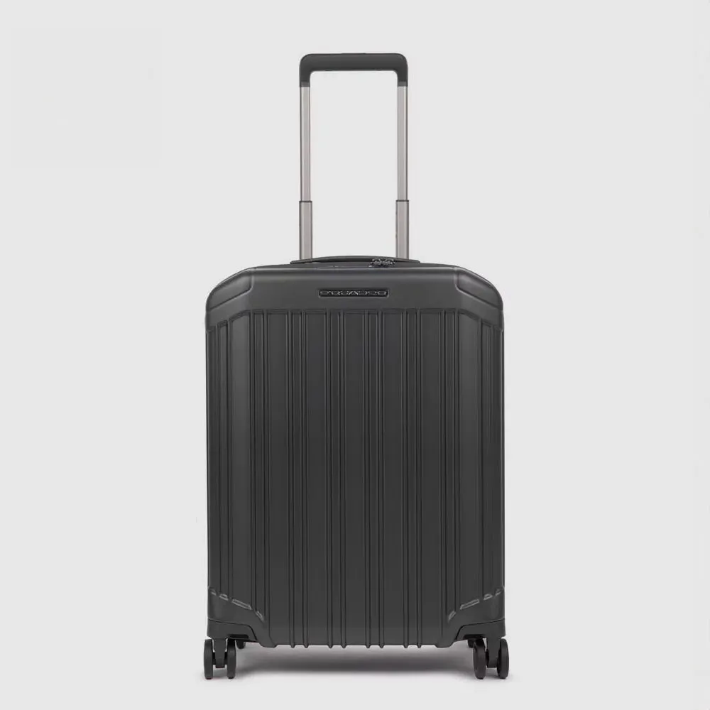 Жёсткий чемодан для ручной клади с замком TSA Piquadro BV4425PQL/NO, матовый черныйphoto0