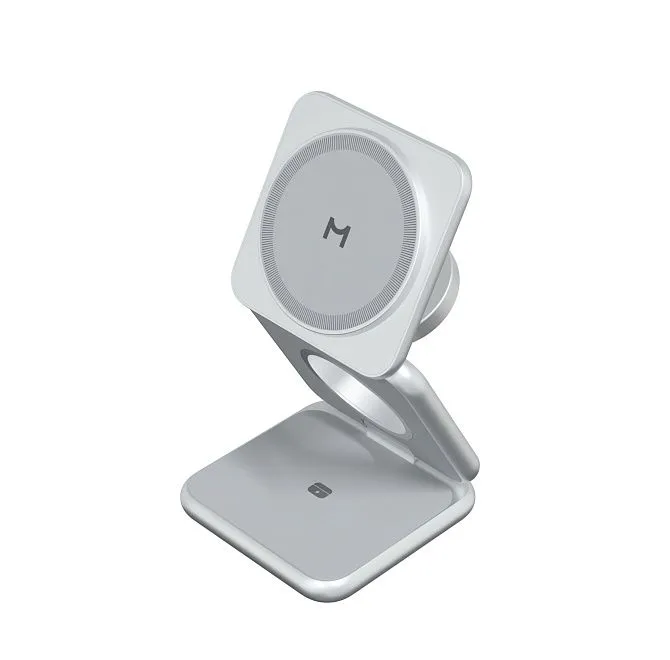 Зарядная станция Magssory Fold 3 в 1 для Samsung Silverphoto4
