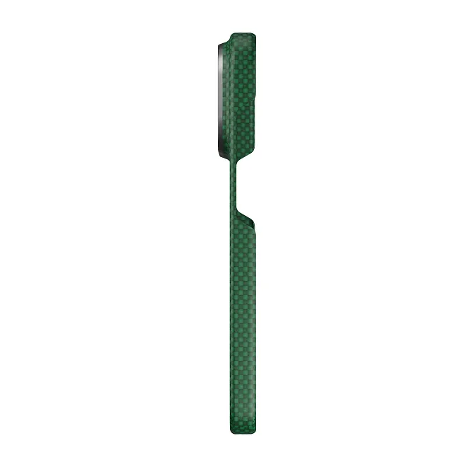 Чехол Magssory Aramid Frame Case для iPhone 18 Pro, пиксельный зеленыйphoto2