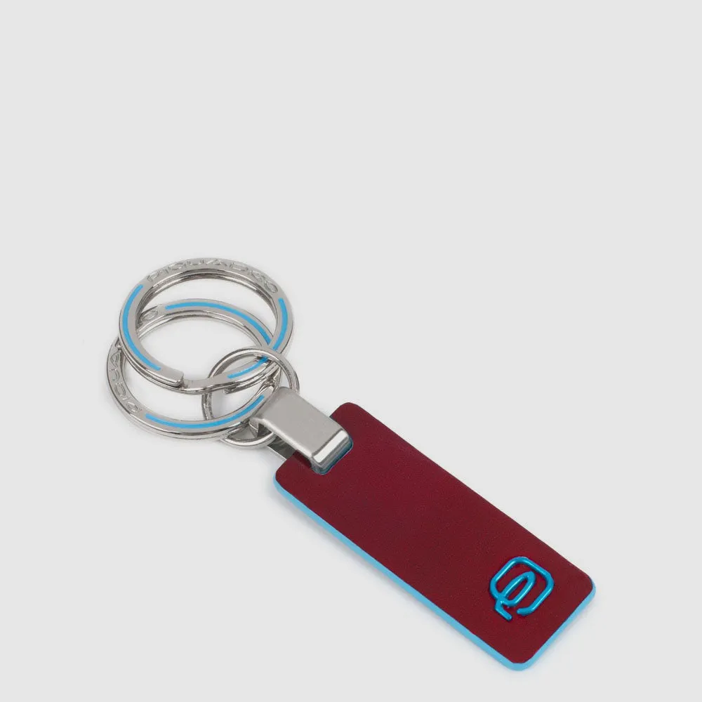 Кожаный брелок для ключей с двумя кольцами Piquadro PC3755B2/R, красныйphoto0