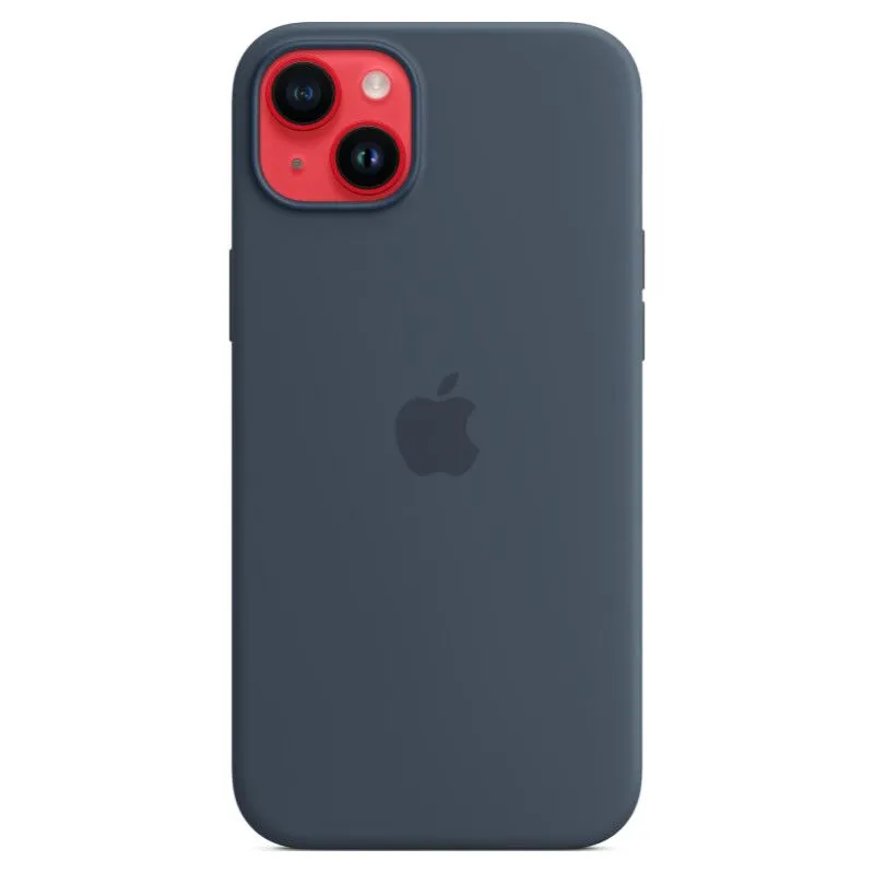 Силиконовый чехол MagSafe для iPhone 14 Plus Синий штормphoto4