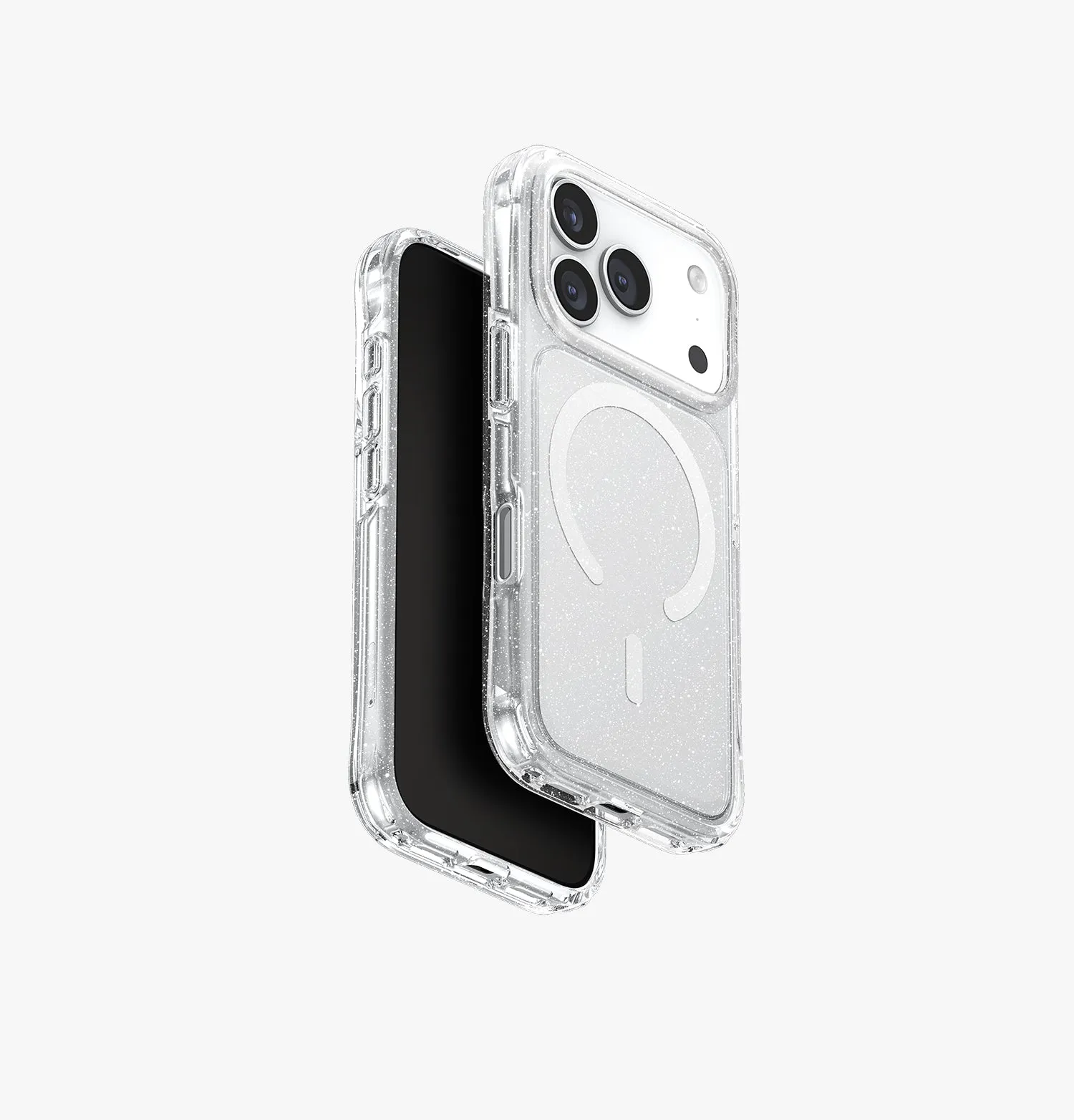Чехол UNIQ LifePro Xtreme Tinsel для iPhone 17 Pro, прозрачный с блестками (clearglitter)photo0