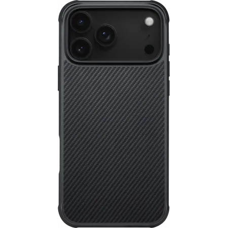 Противоударный чехол Pitaka с амортизирующими накладками для iPhone 17 Pro, Черныйphoto1