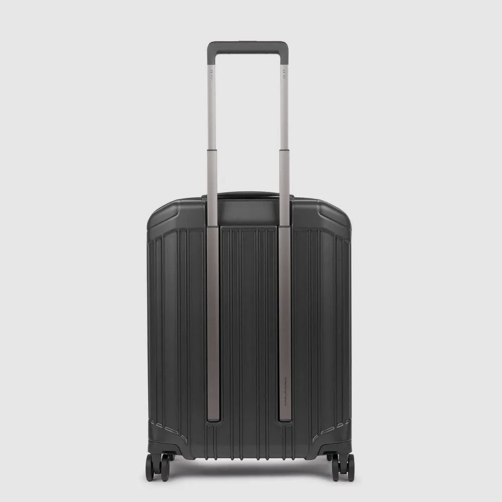 Жёсткий чемодан для ручной клади с замком TSA Piquadro BV4425PQL/NO, матовый черныйphoto1
