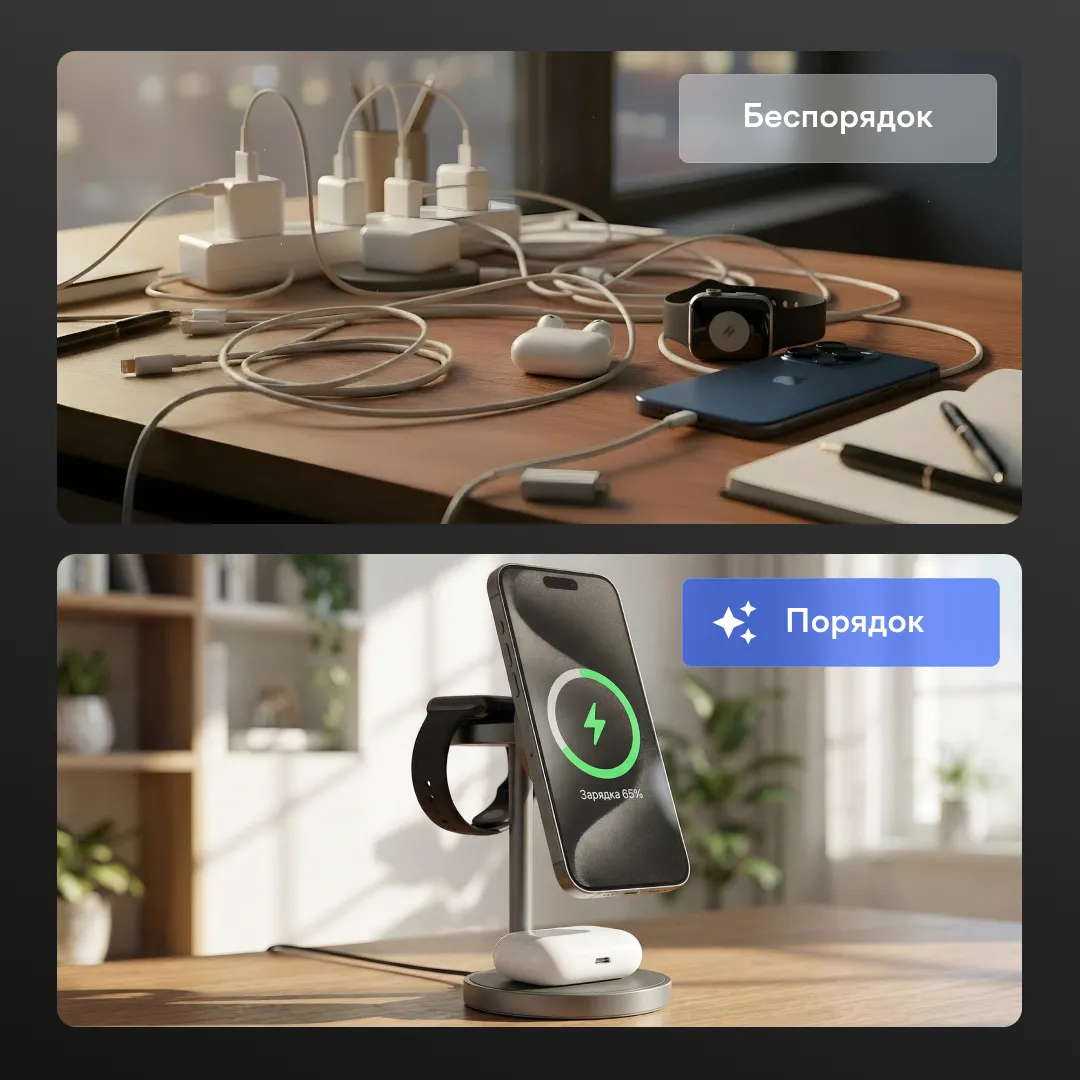 Беспроводное зарядное устройство Magssory Base Pro Qi2 Midnightphoto9