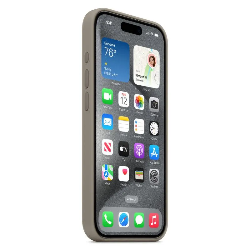 Силиконовый чехол MagSafe для iPhone 15 Pro Глиняныйphoto3