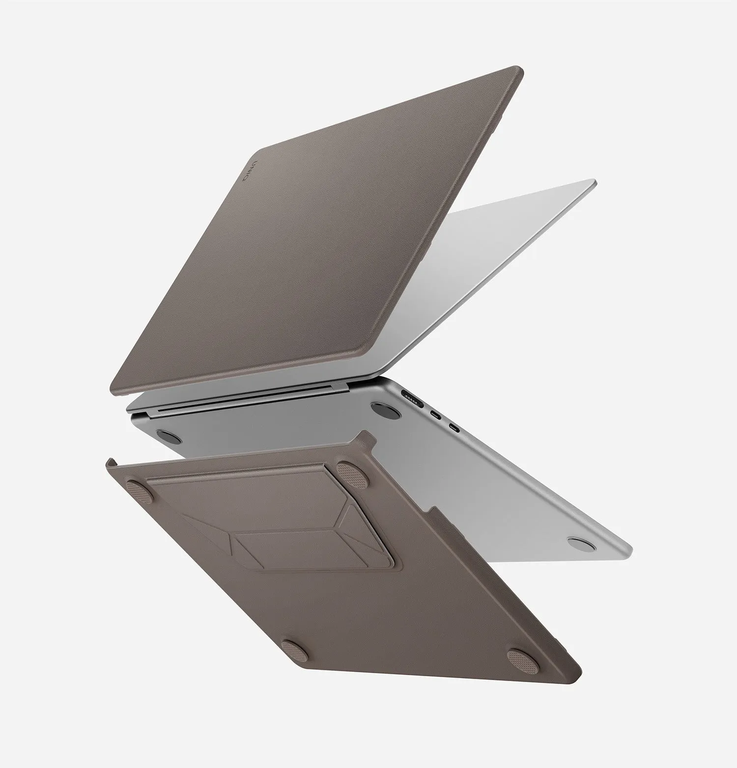 Чехол UNIQ Lyden Versa для MacBook Air 13" (M2-M5), черный (Dallas Black)photo2