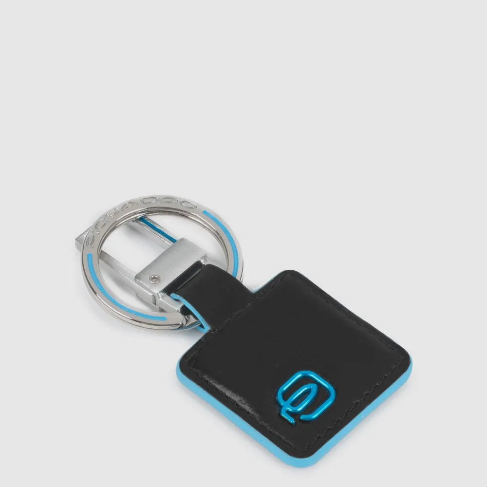Кожаный брелок для ключей с карабином Blue Square Piquadro PC3757B2/N, чёрныйphoto0