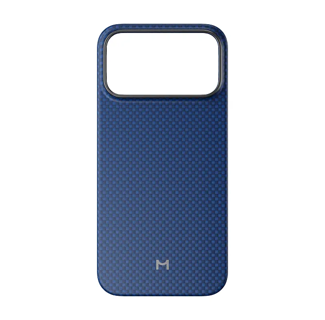 Чехол Magssory Aramid Frame Case для iPhone 18 Pro Max, пиксельный синийphoto0