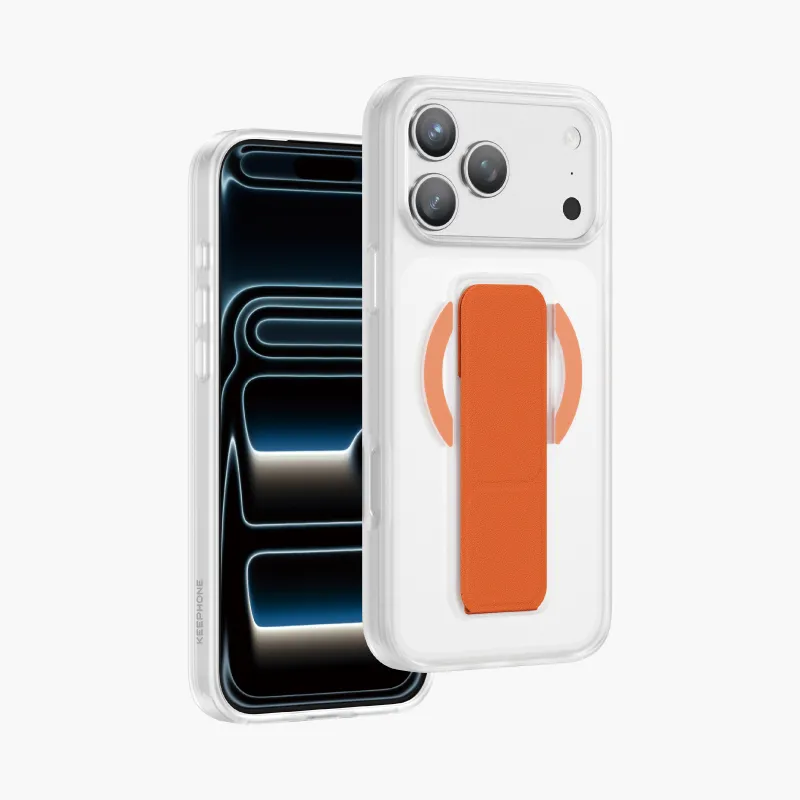 Чехол защитный KEEPHONE STANTA для iPhone 17 Pro / iPhone 18 Pro, космический оранжевыйphoto0