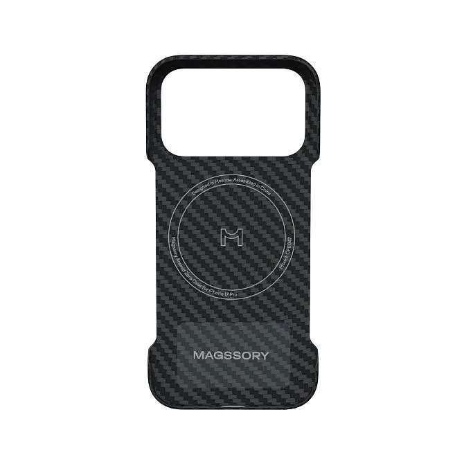 Чехол Magssory Aramid Zero Case для iPhone 17 Pro, черныйphoto1