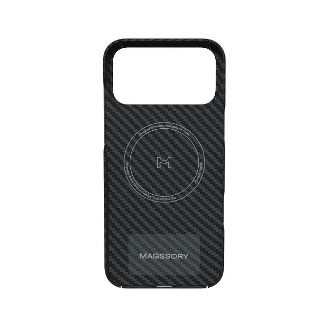 Чехол Magssory Aramid Frame Case для iPhone 17 Pro Max, черныйphoto1