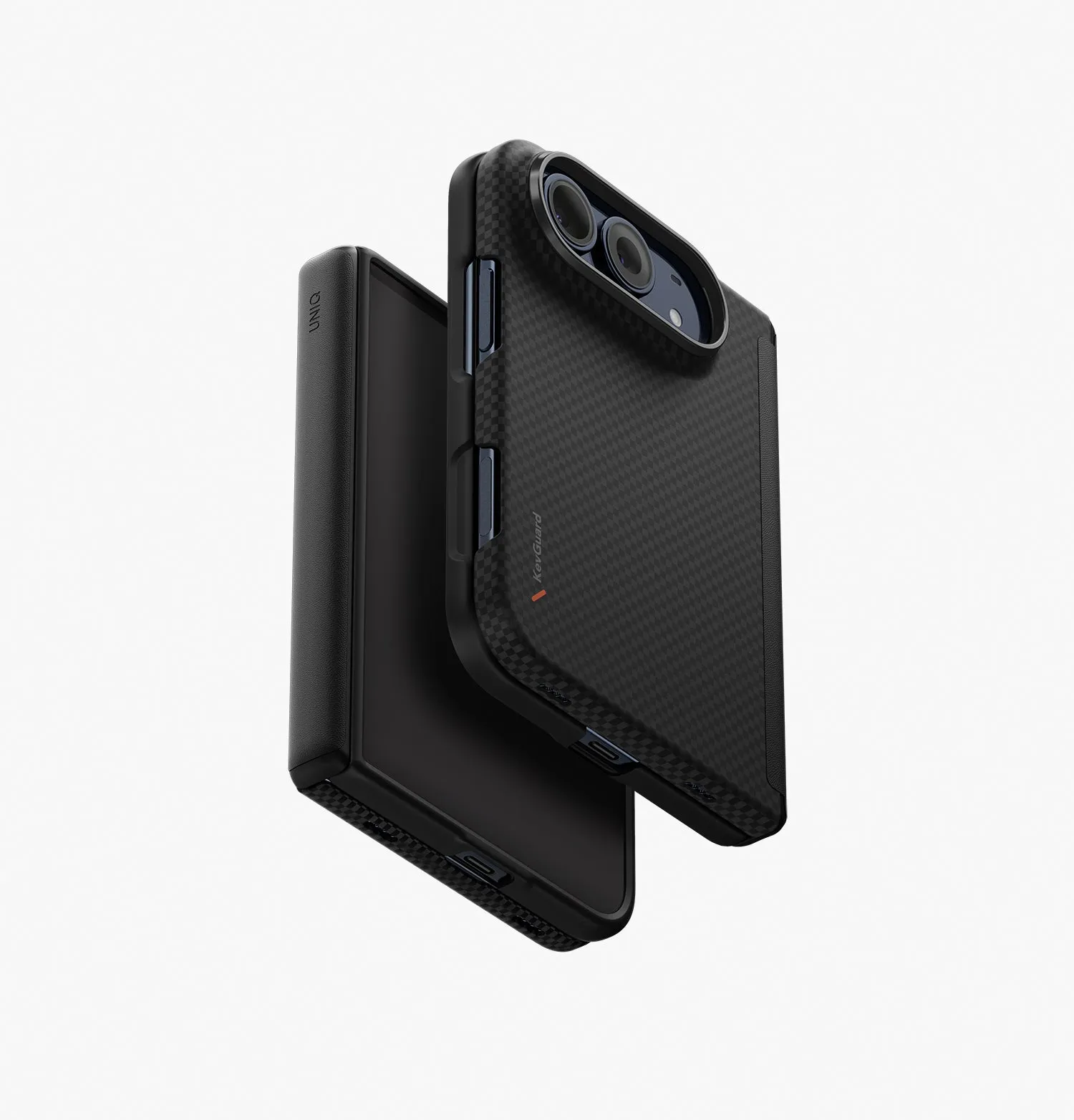 Чехол UNIQ Keva Edge для iPhone Duo, черный (black)photo0