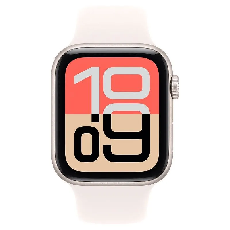 Apple Watch SE 3, 40 мм корпус из алюминия цвета Сияющая звезда, спортивный ремешок цвета Светлый румянецphoto1