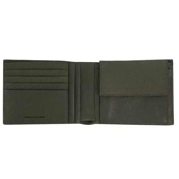 Компактное складное портмоне Piquadro Black square PU257B3R/VE, зеленыйphoto3