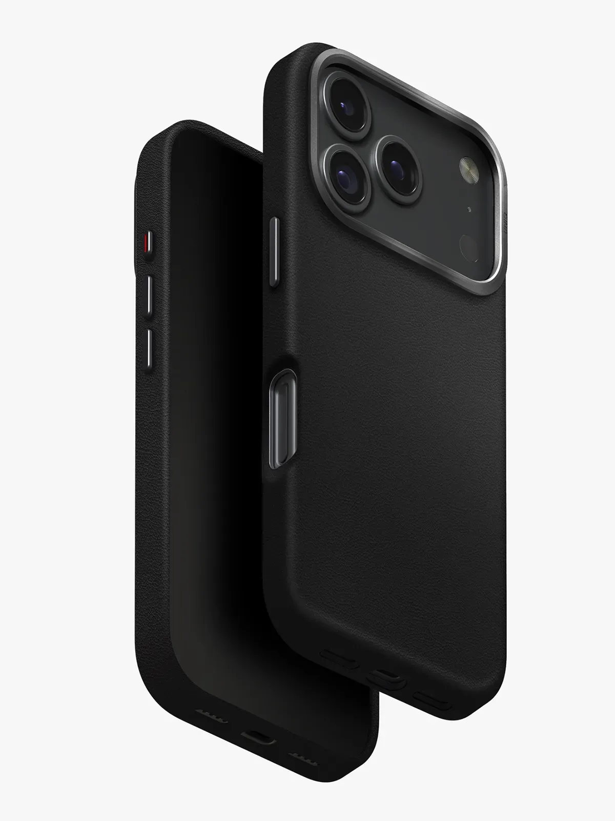 Чехол Uniq на iPhone 17 Pro, Lyden MagSafe, из премиальной экокожи, с металлической защитой камеры, черныйphoto1